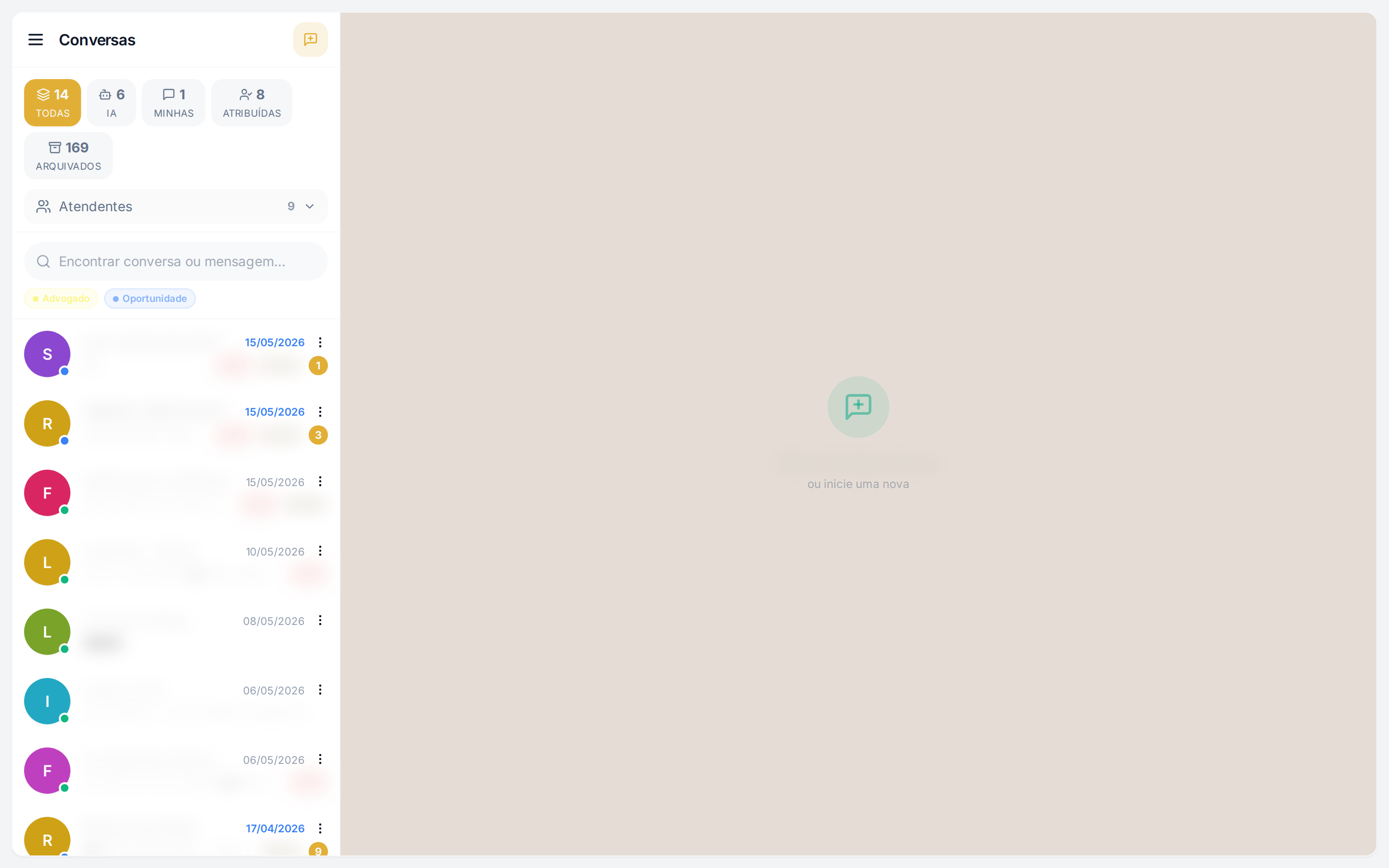 Atendente IA respondendo mensagem de cliente no WhatsApp integrado ao RSABOX, com histórico de conversa visível na tela